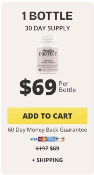 NewEra Protect single bottle package for bladder support and urinary health, ideal for first-time users
