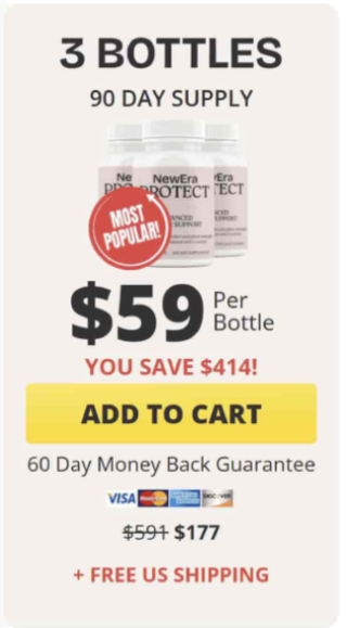 NewEra Protect three bottle bundle for pelvic strength and improved bladder control, with special offer