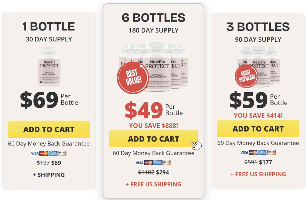 Exclusive flash sale on NewEra Protect bladder support supplement with limited-time discount